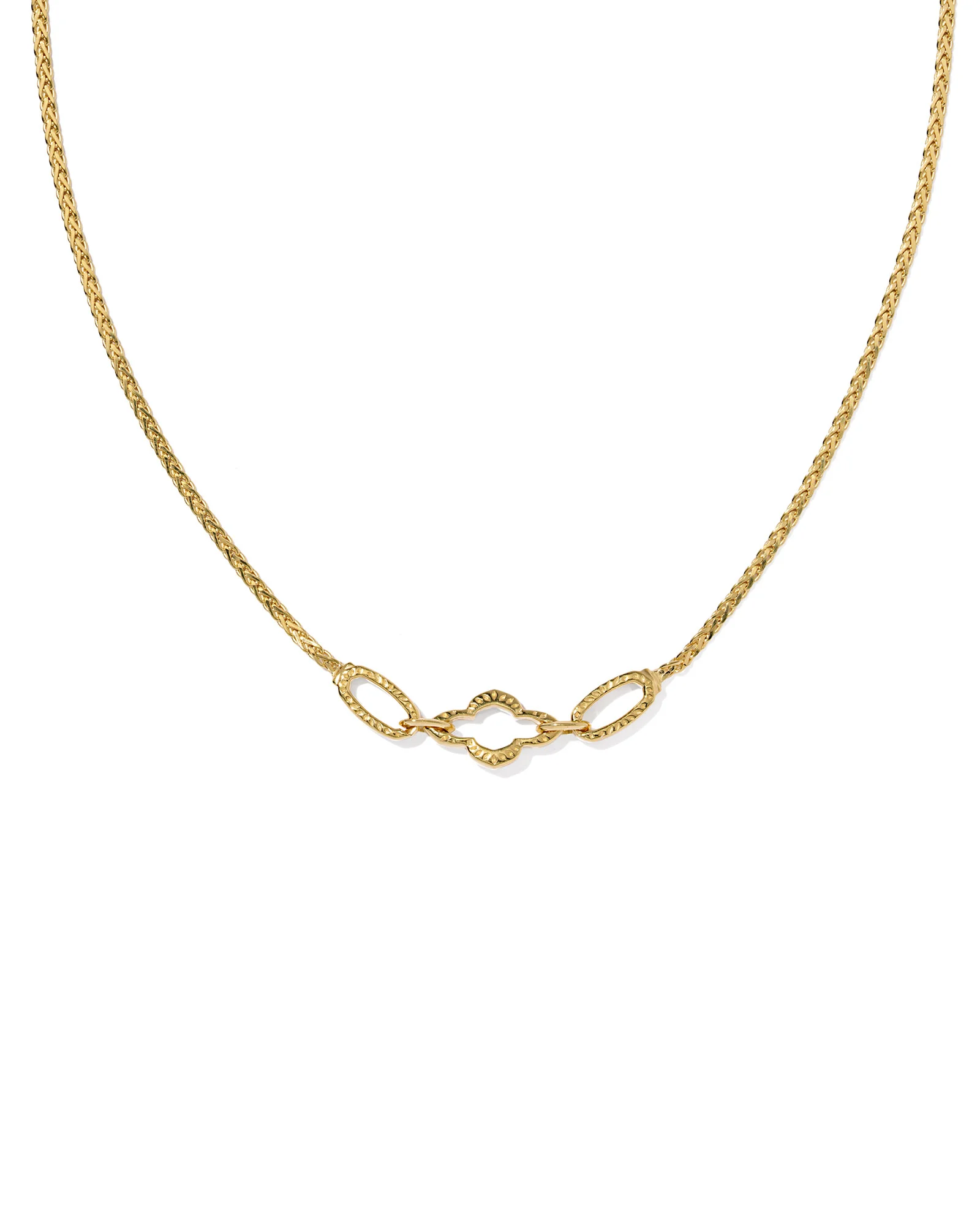 Abbie 18k Yellow Gold Vermeil Link and Chain Necklace - 1