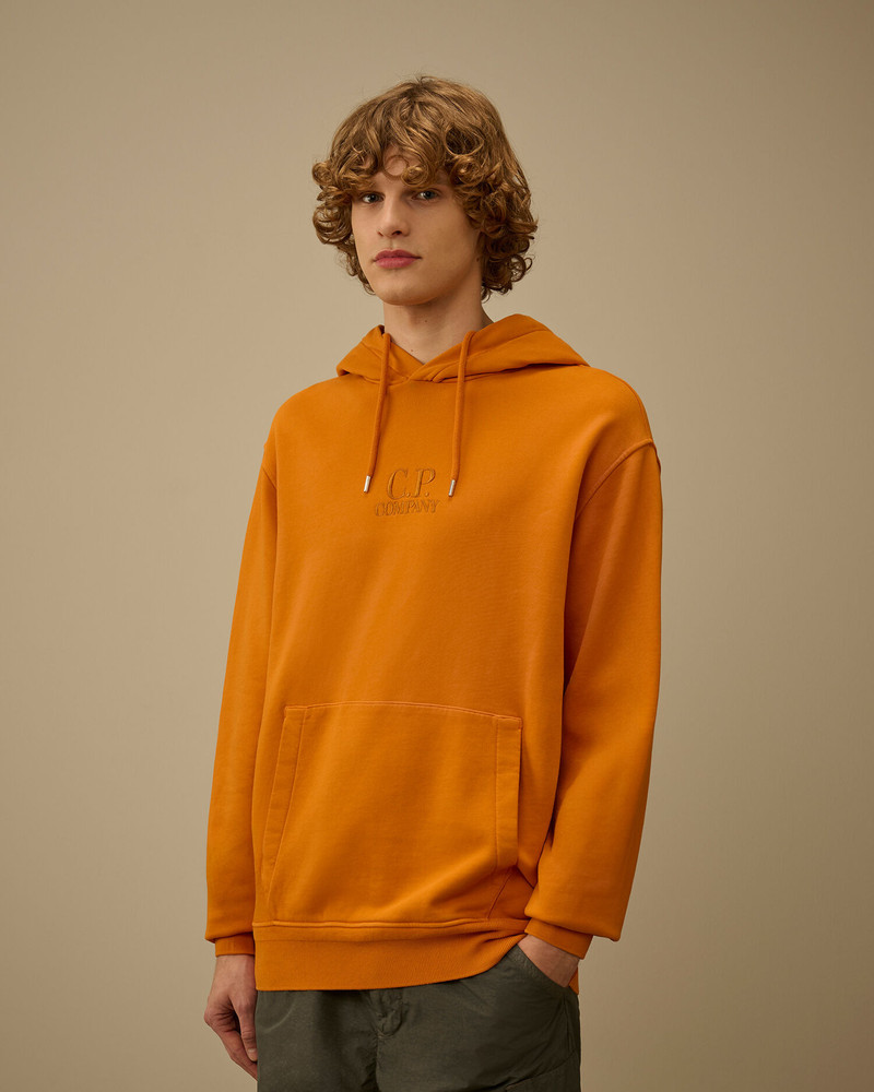 Cotton Diagonal Fleece Hooded Sweatshirt 3