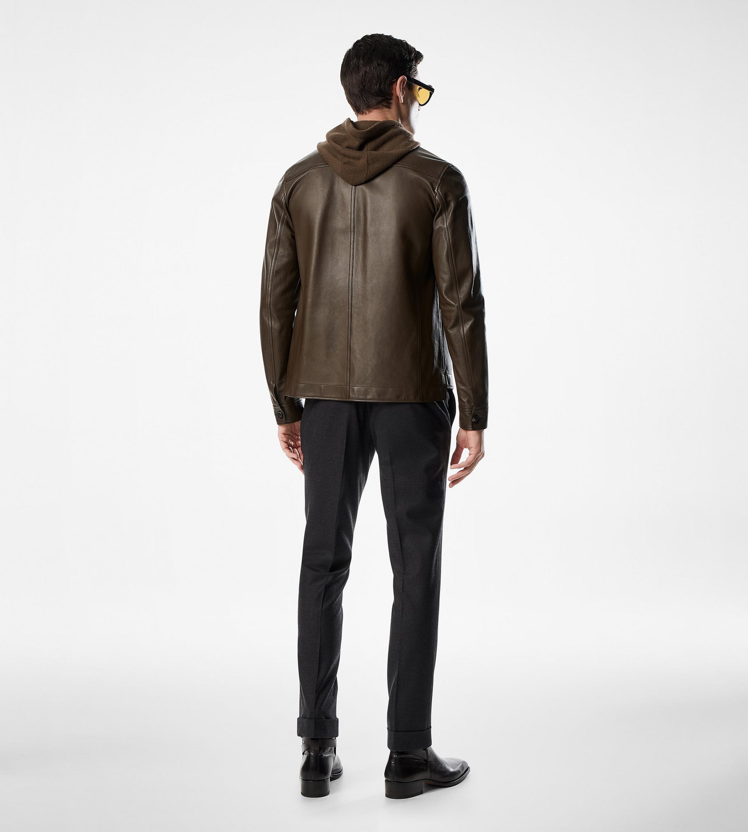 LEATHER LIGHTWEIGHT OUTERSHIRT - 3