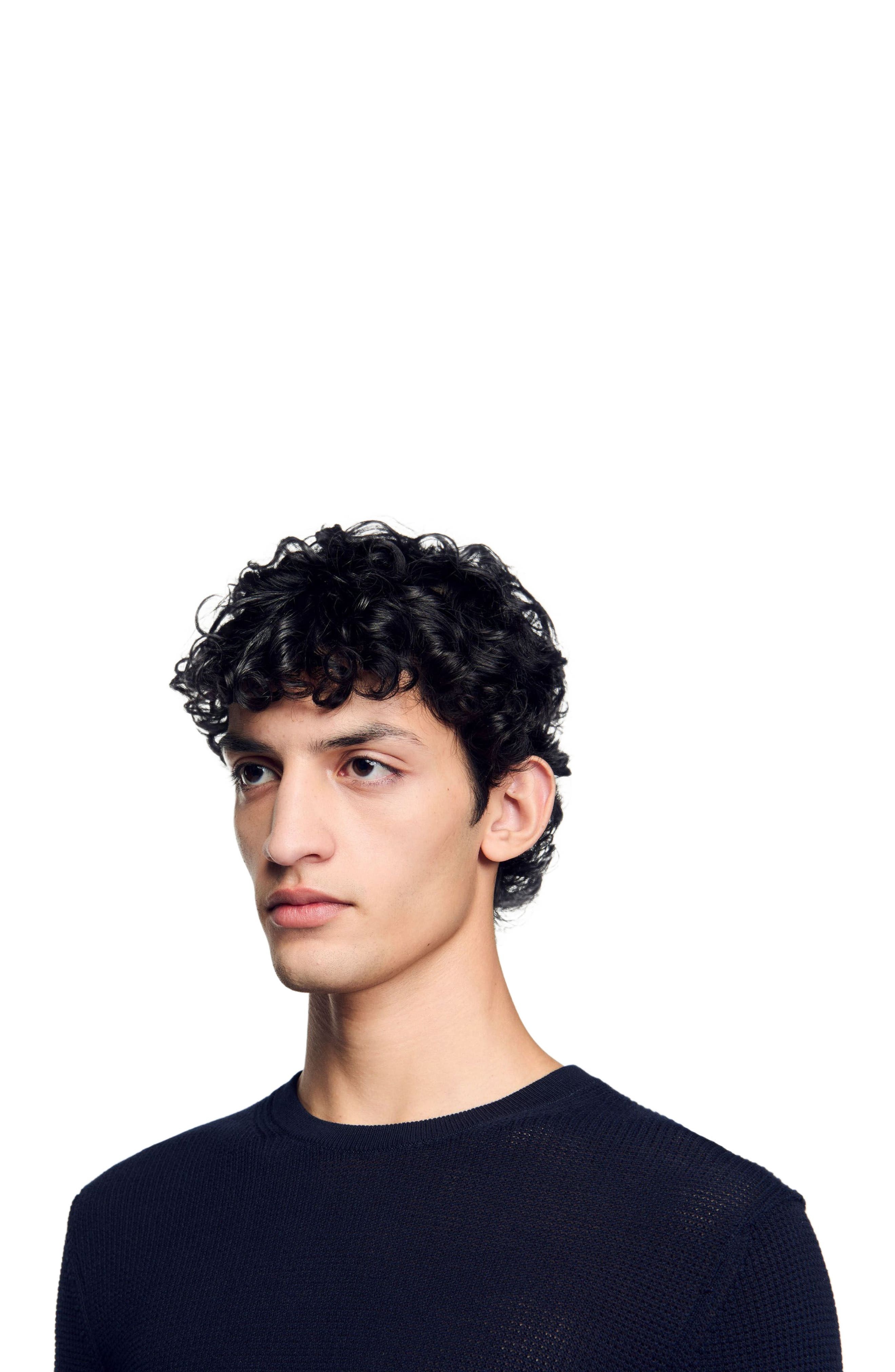 SANDRO Textured knit sweater in Navy Blue at Nordstrom - 4