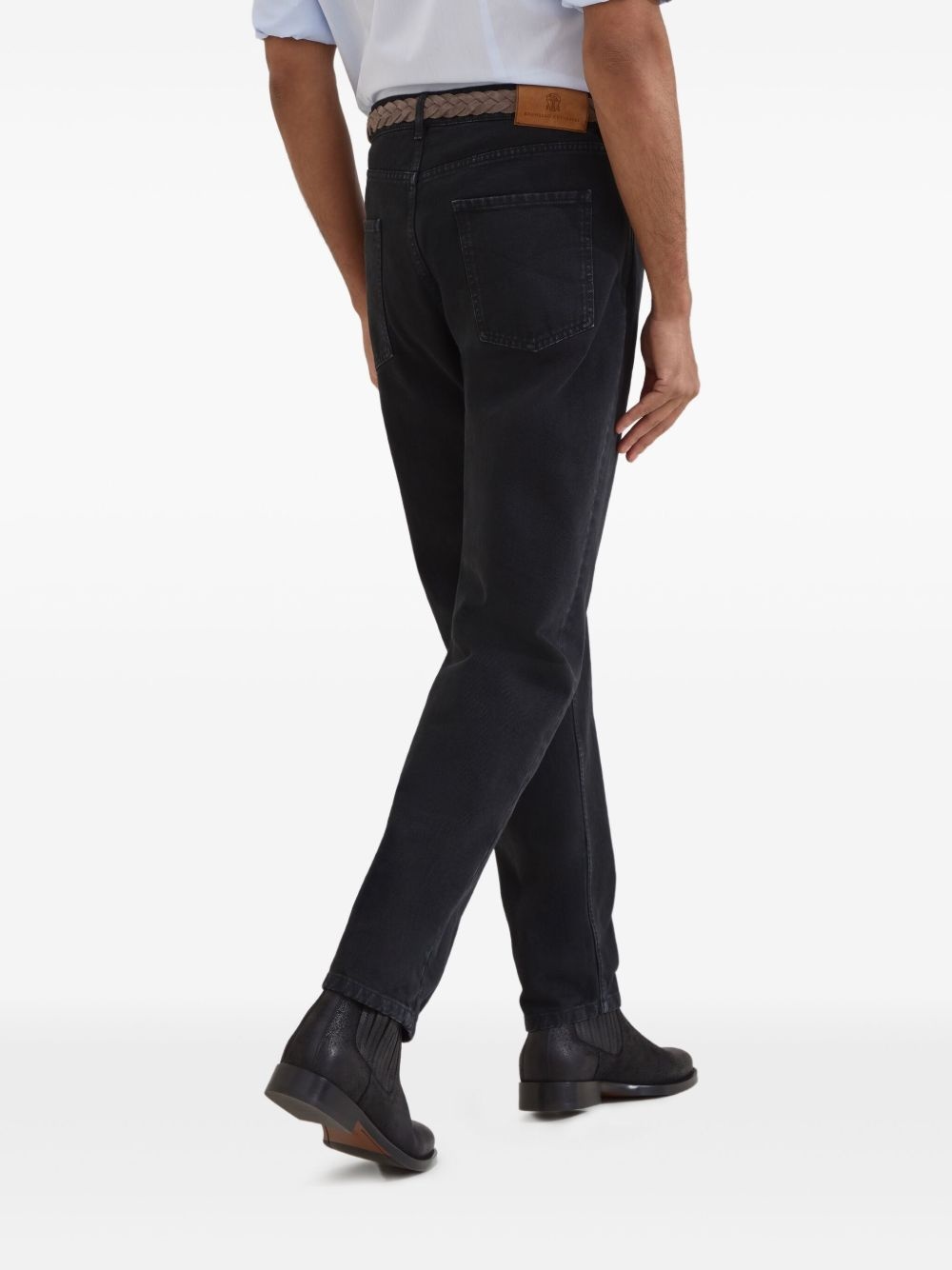 logo-patch jeans - 4