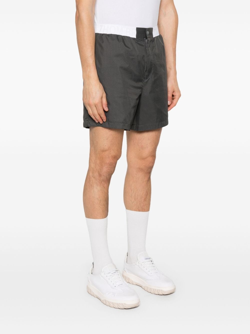 logo-waistband ripstop shorts - 3