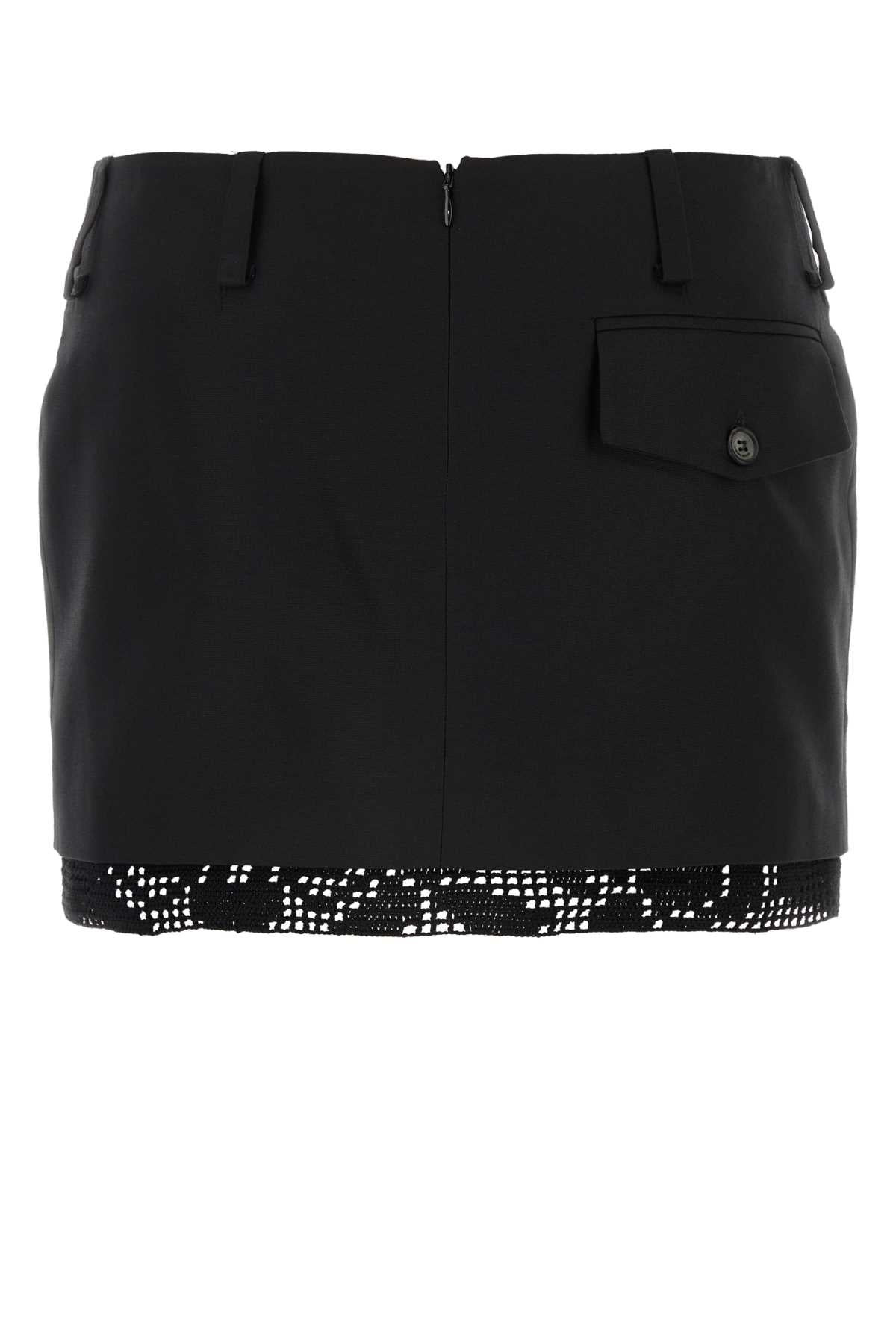 Magda Butrym Women Black Silk Mini Skirt - 2