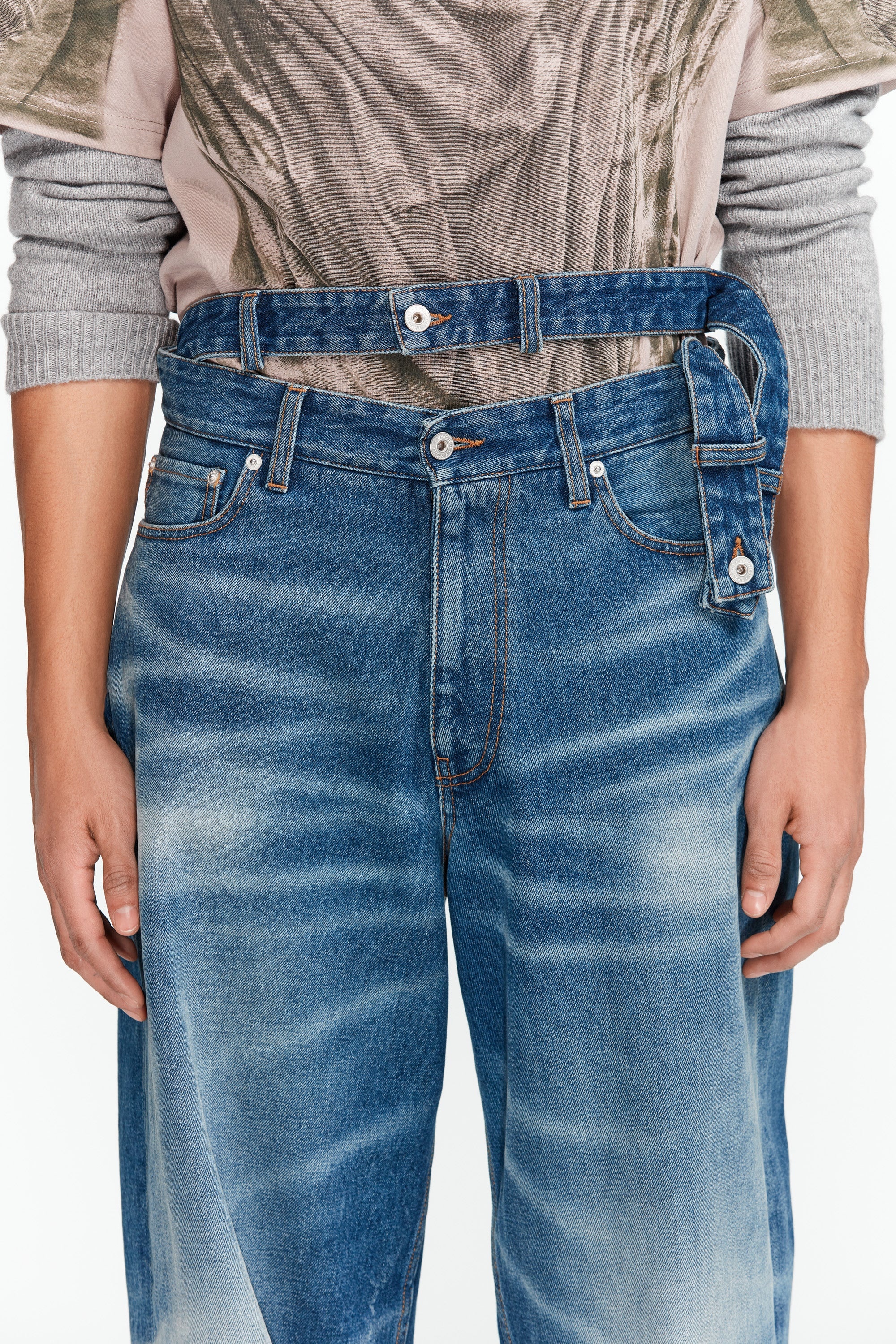 Multi Waistband Jeans - 9