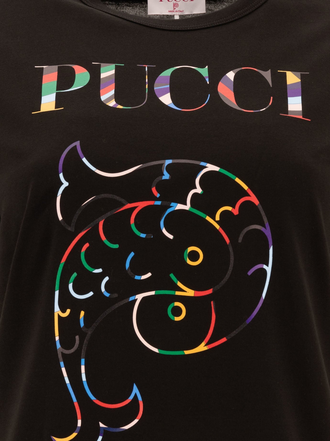 Tシャツ・カットソー PUCCI FW24 T-shirt with logo (4UTP75 4U983999) Logo-Print Cotton T-Shirt – PUCCI Online Store