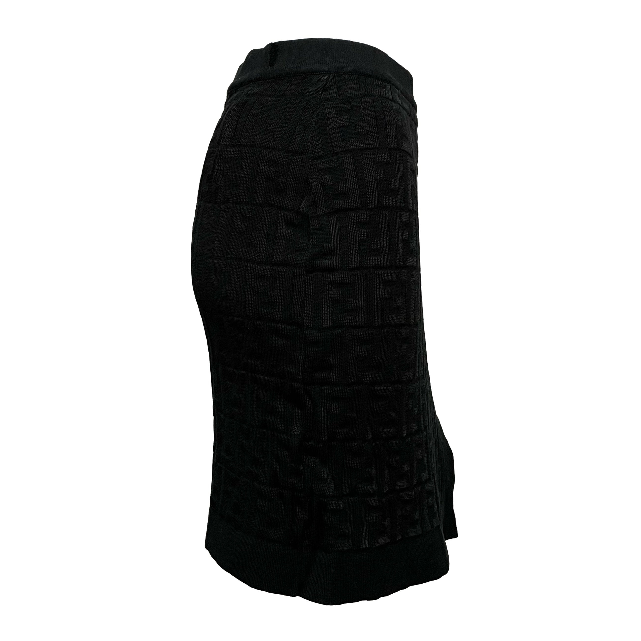 FENDI Zucca Wrap Style Mini Skirt - 3