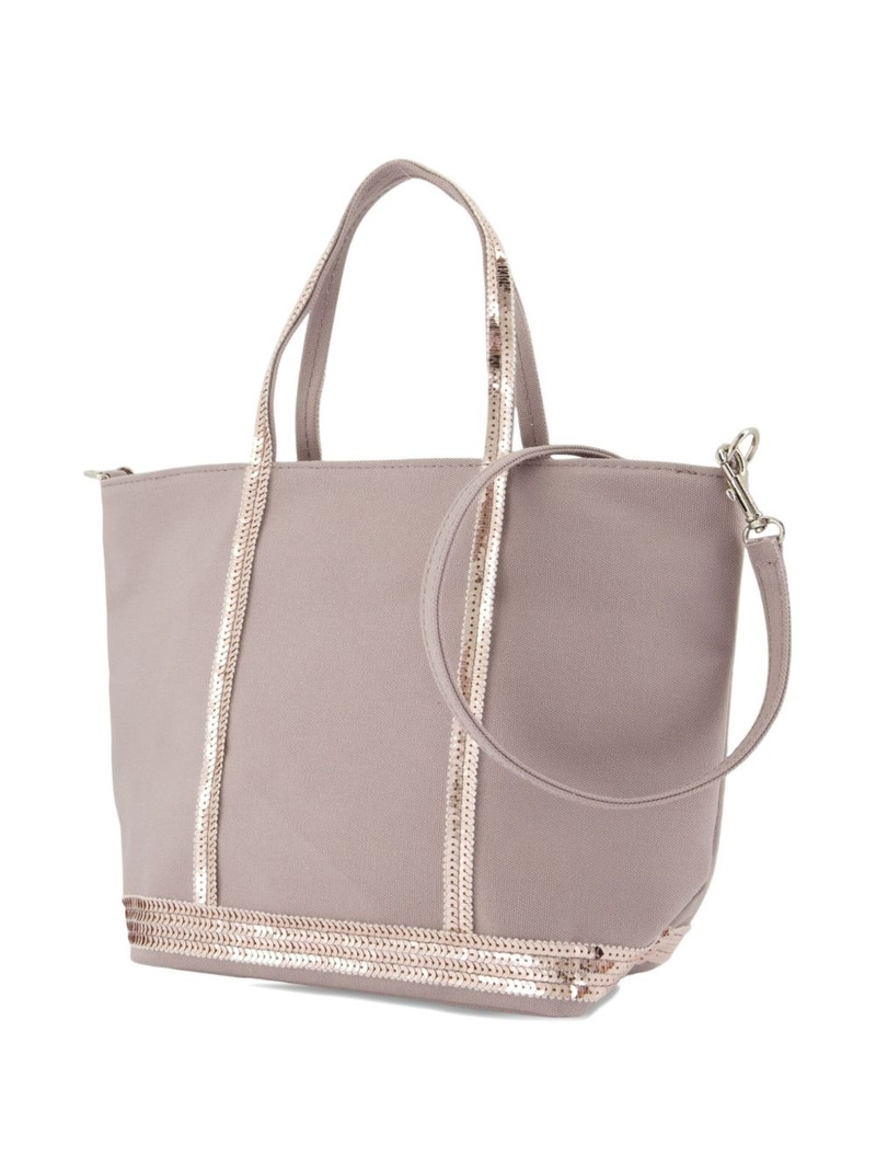 Vanessa Bruno small sequin-trimmed tote bag outlook
