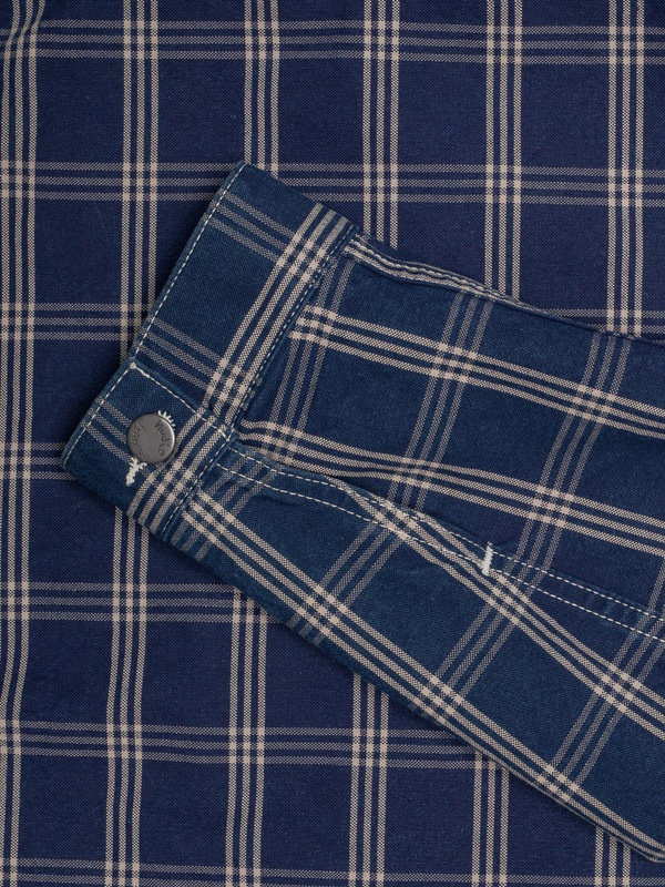 Dante II Indigo Check Jacket Blue - 7