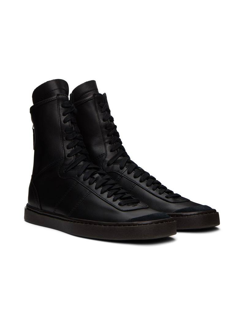 Black Linoleum Boxing Sneakers 4