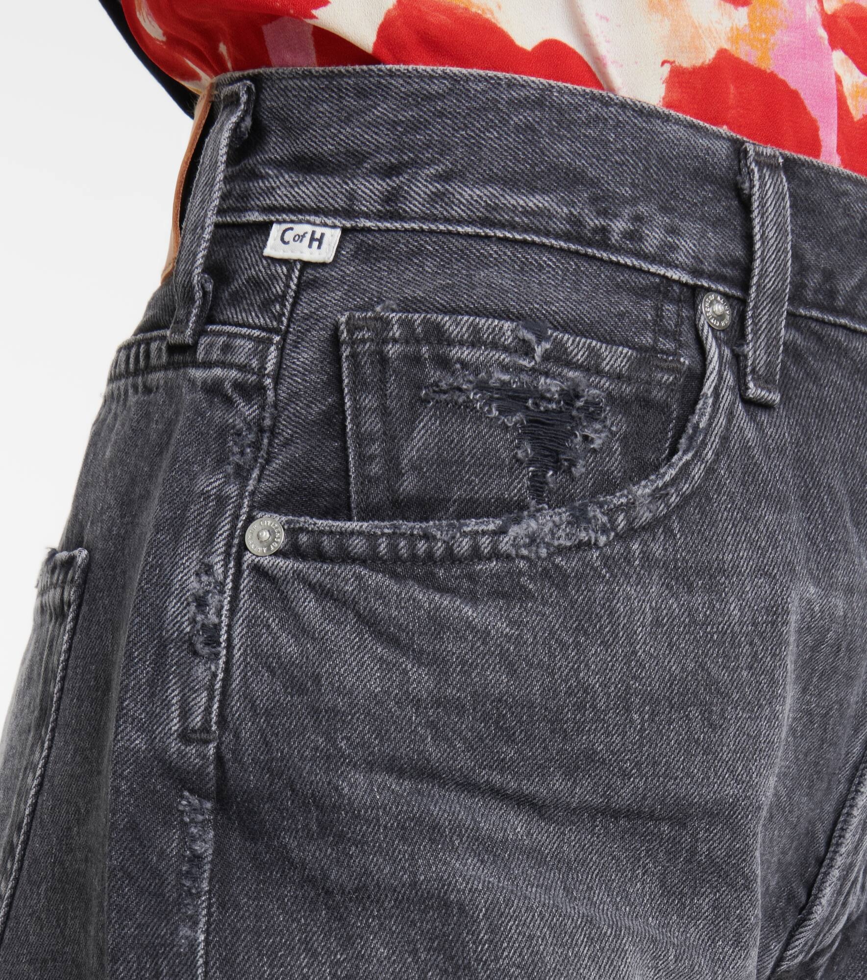 Marlow high-rise denim shorts - 5
