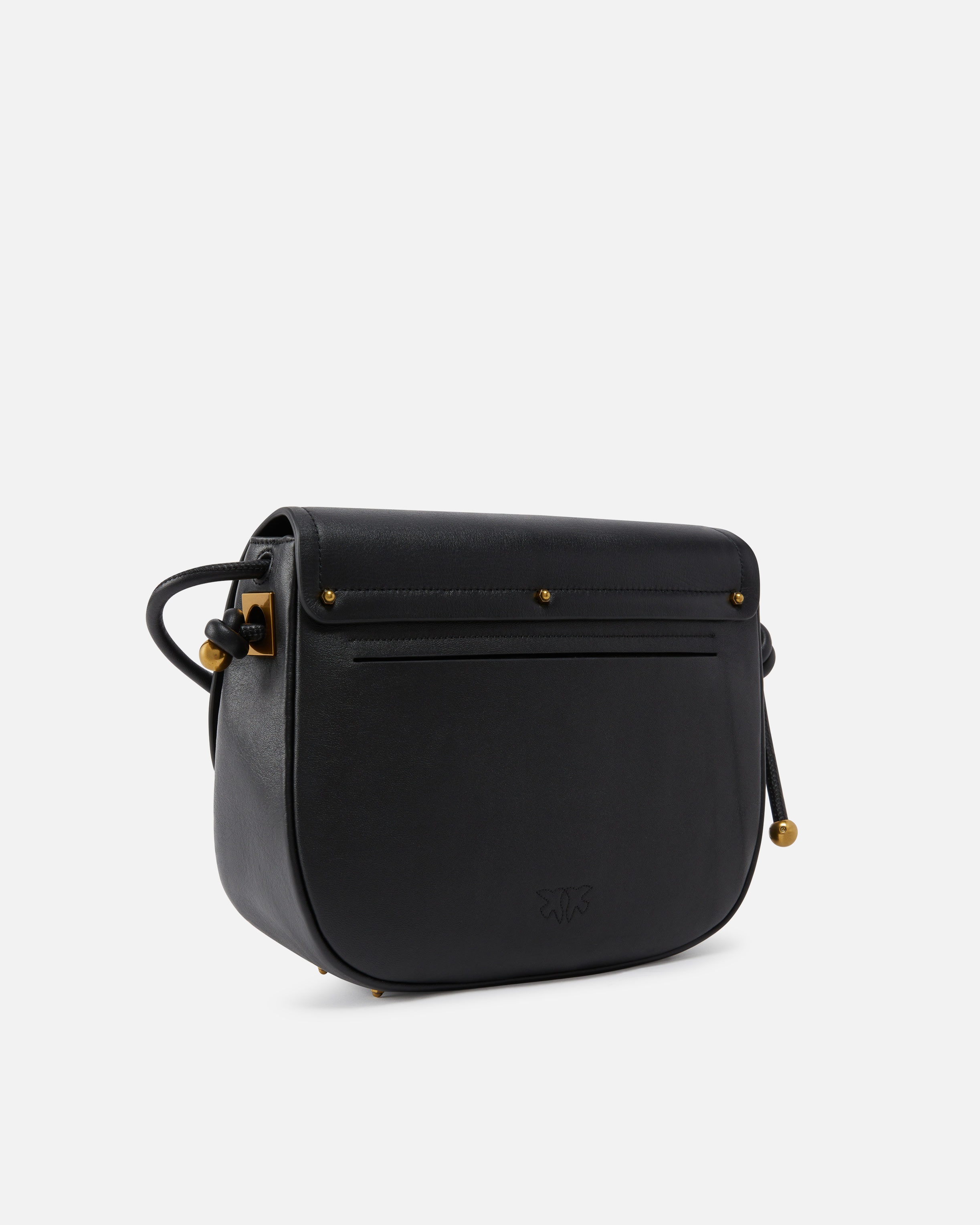 LARGE LEATHER CROSSBODY BAG WITH KNOTS - 2