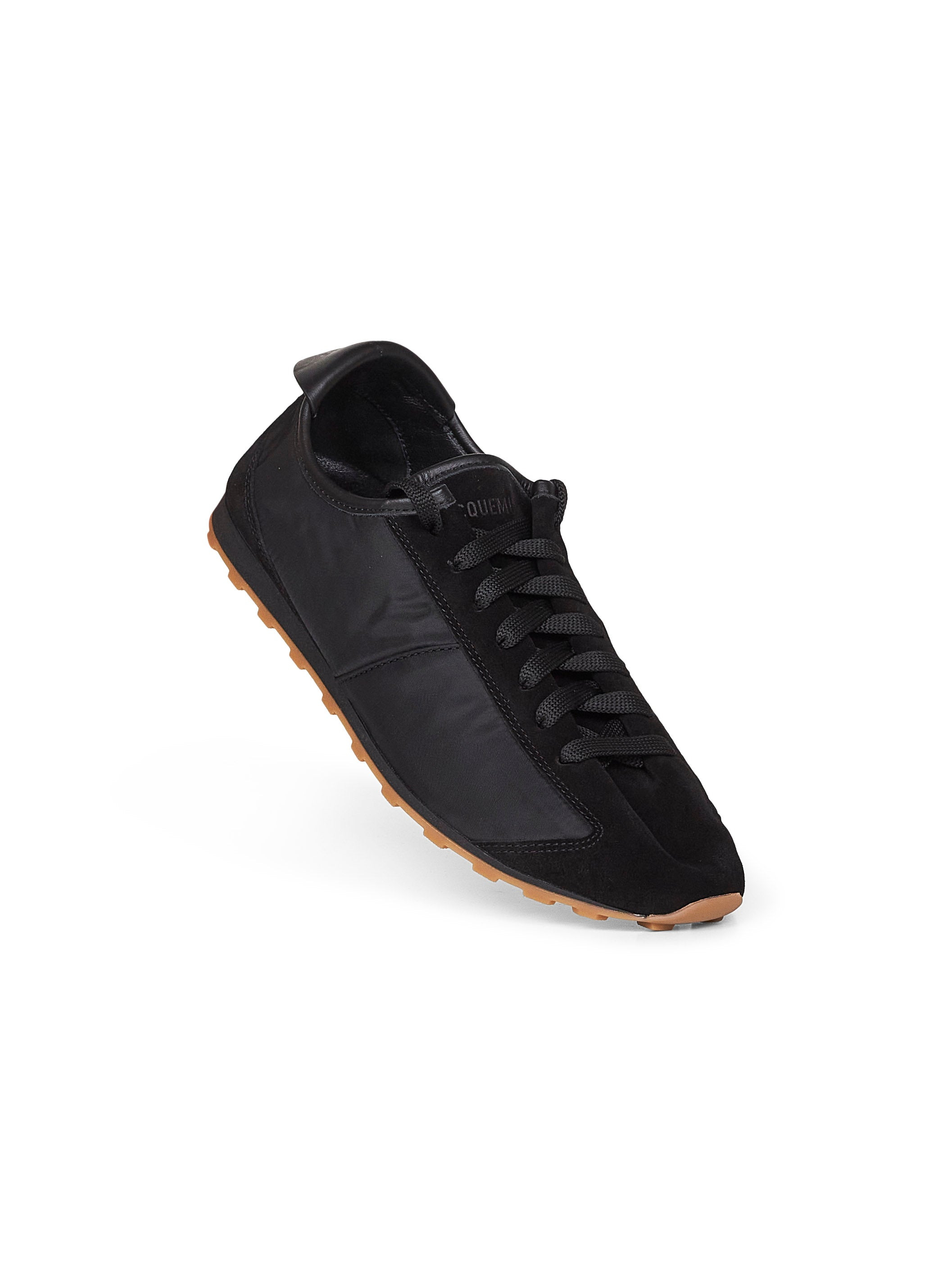 Black suede and nylon Tennis sneakers - 4