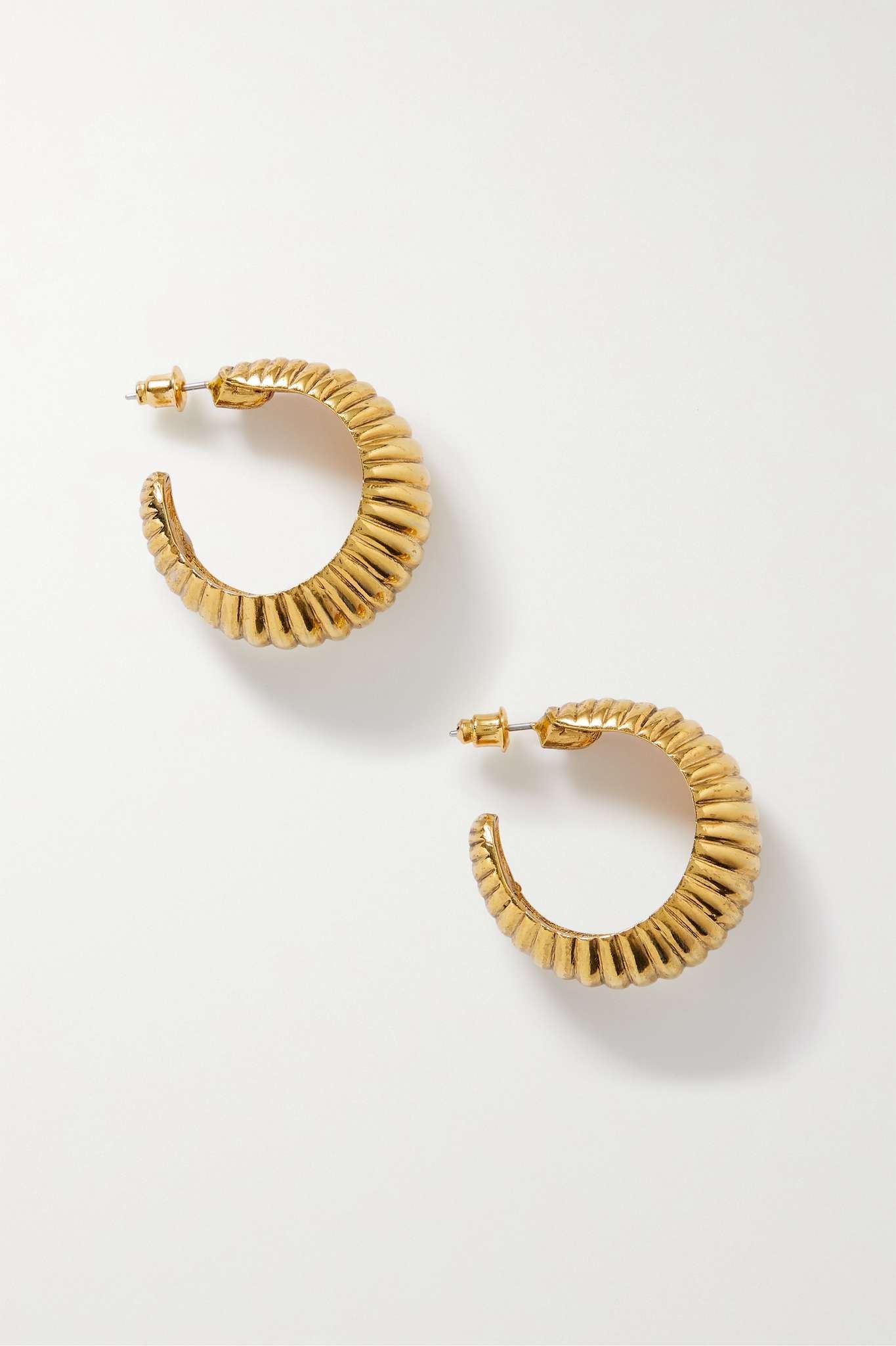 Brexton gold-plated hoop earrings - 1