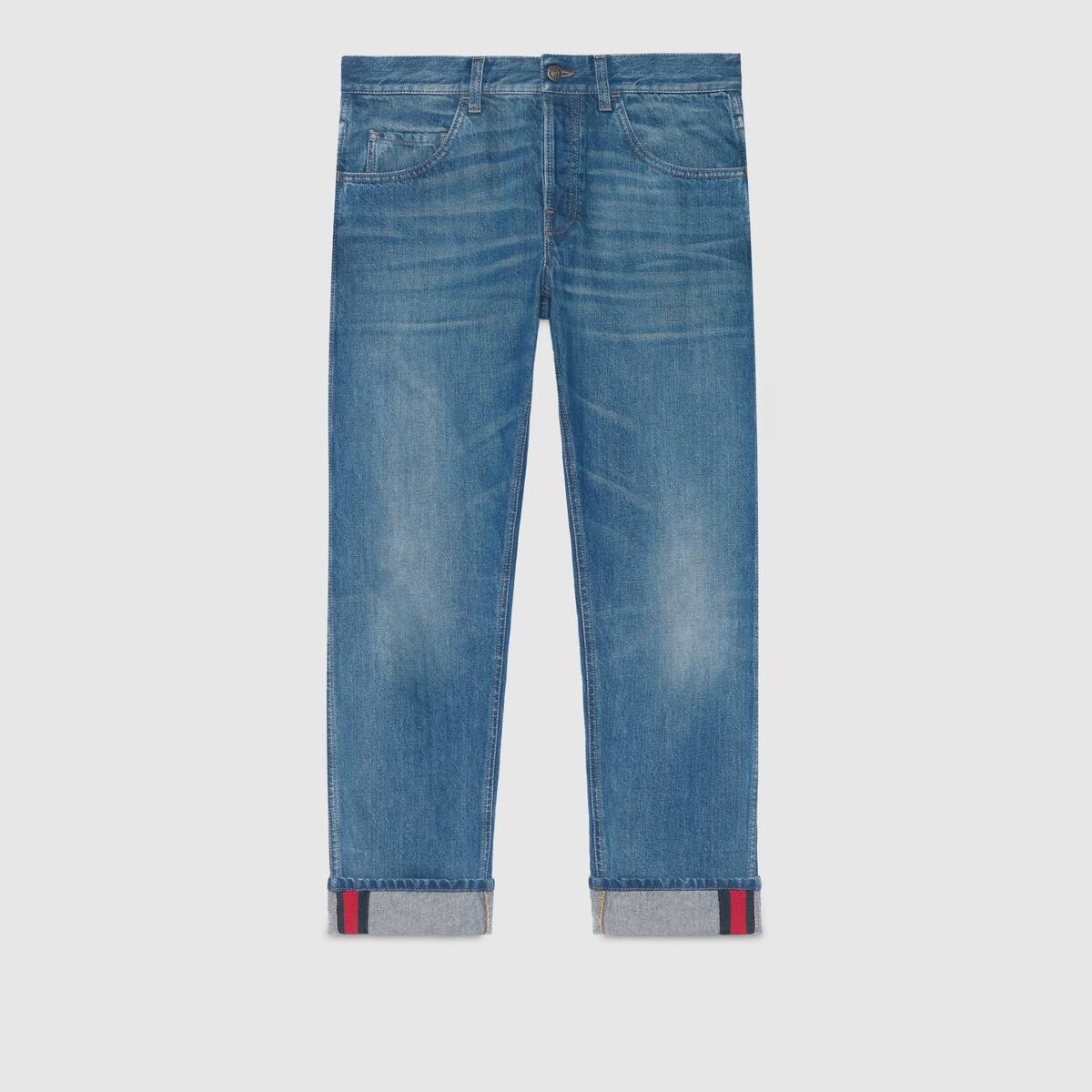 Tapered jeans with Web - 1