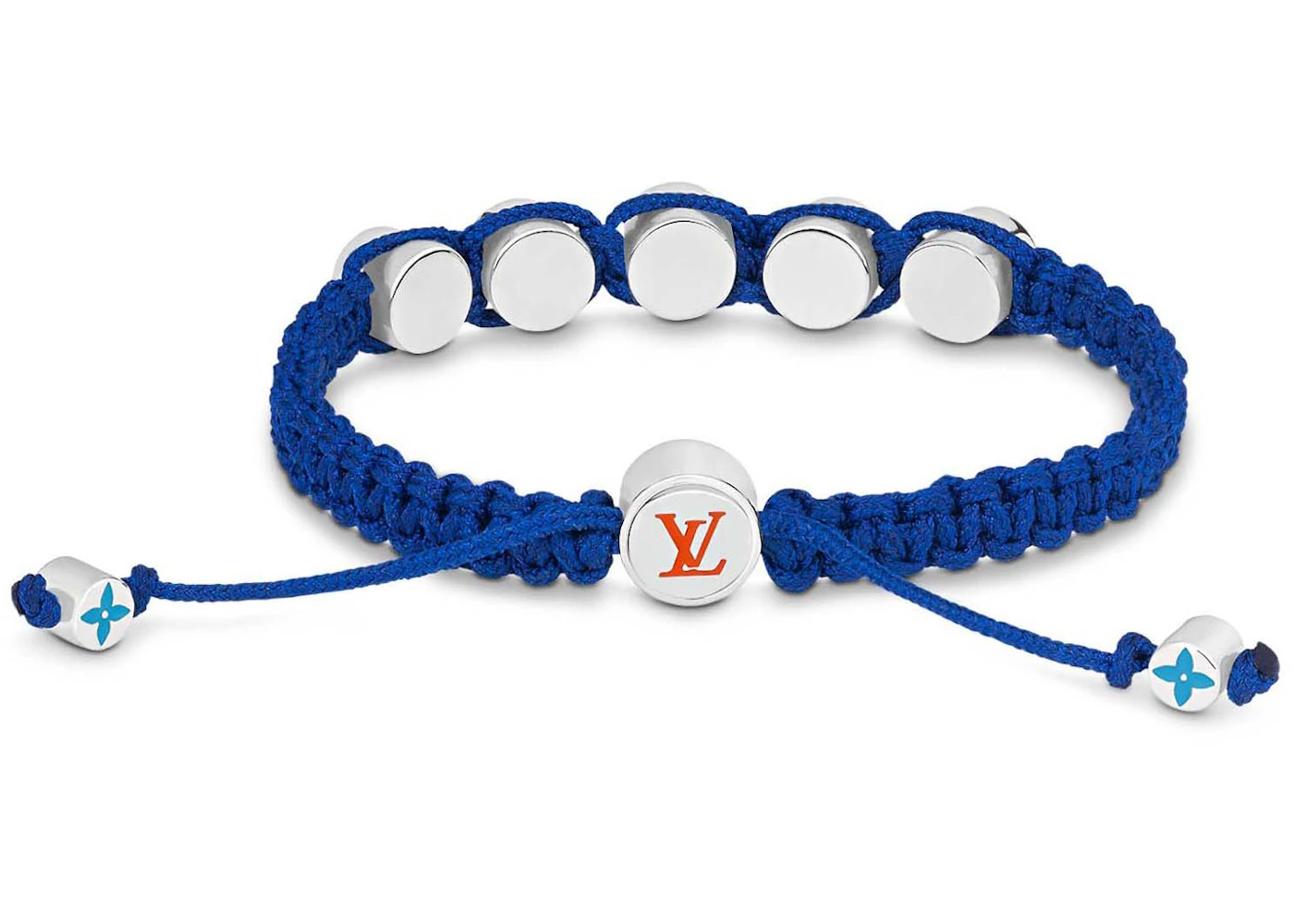 Louis Vuitton Bracelet Monogram Colours Braided Dark Blue - 2