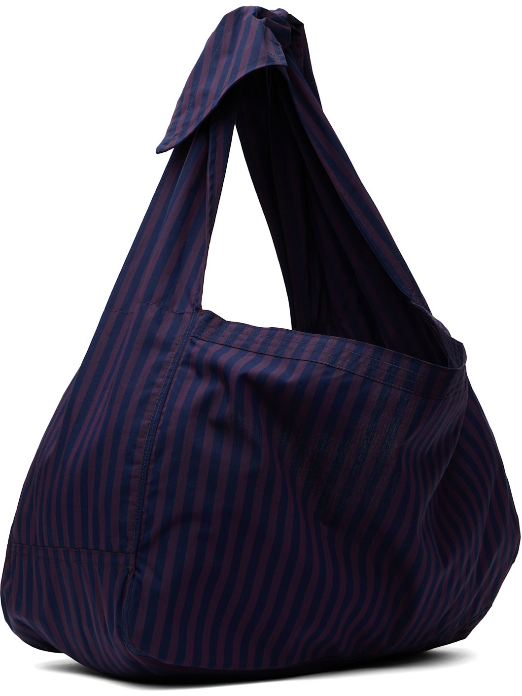 Purple & Navy Cocoon Sac Tote - 3