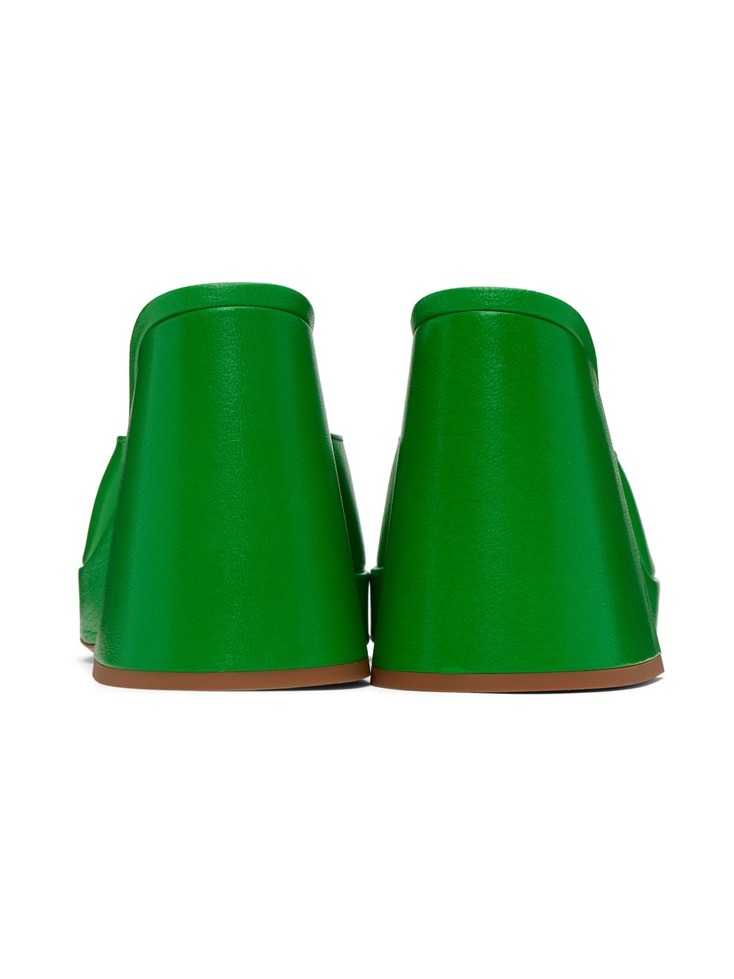 Green Slice Heeled Sandals - 2