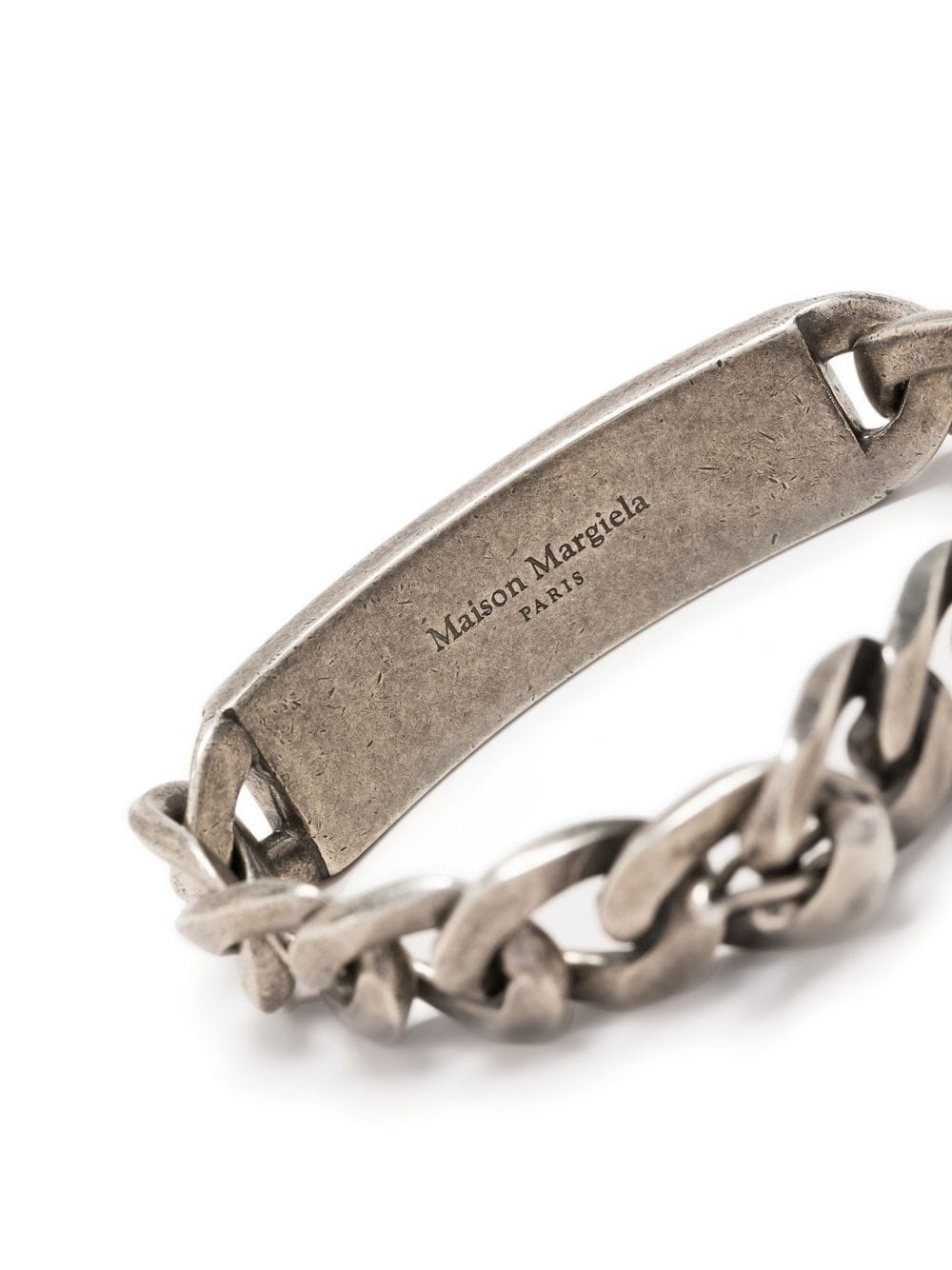 ID plaque curb chain bracelet - 2