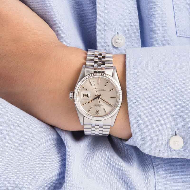 Used Rolex Datejust 16014 Silver Dial - 5