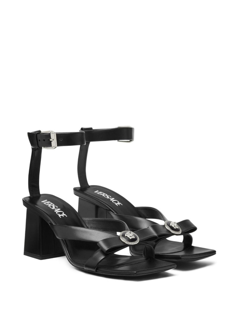 VERSACE Medusa Head leather sandals outlook