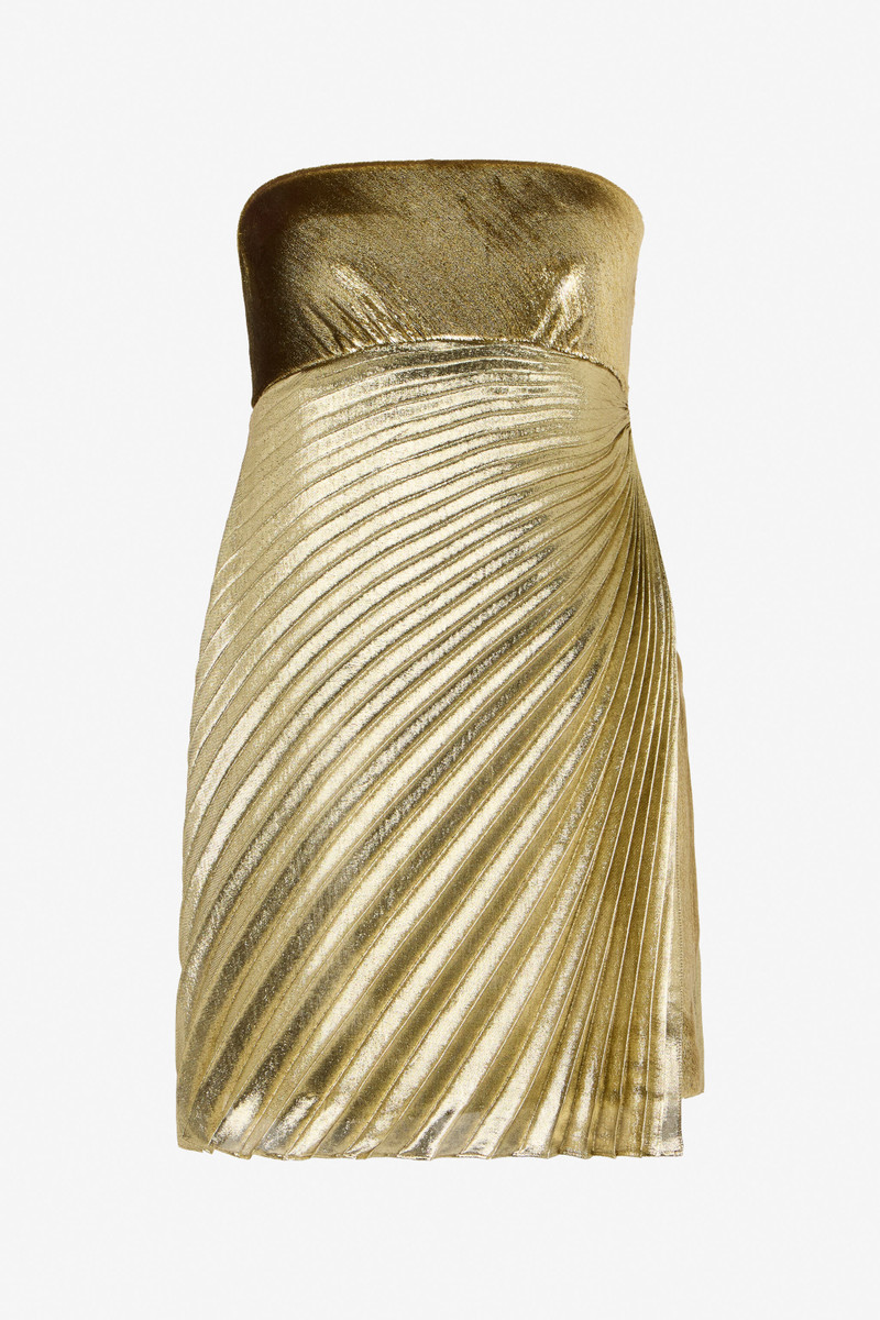 Gold Mini Dress 1