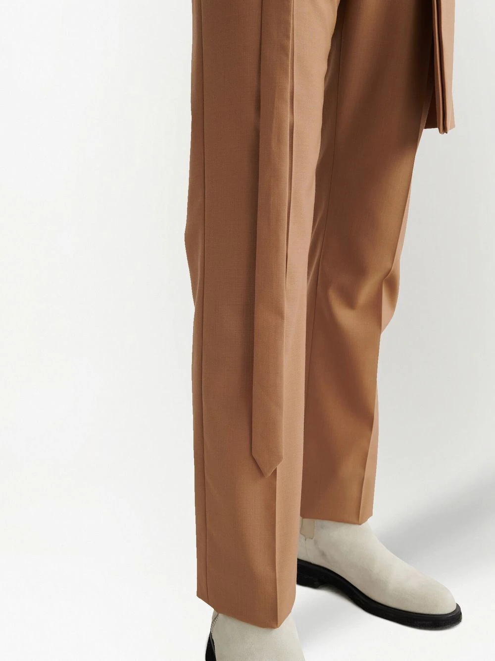 apron-detail tailored trousers - 5