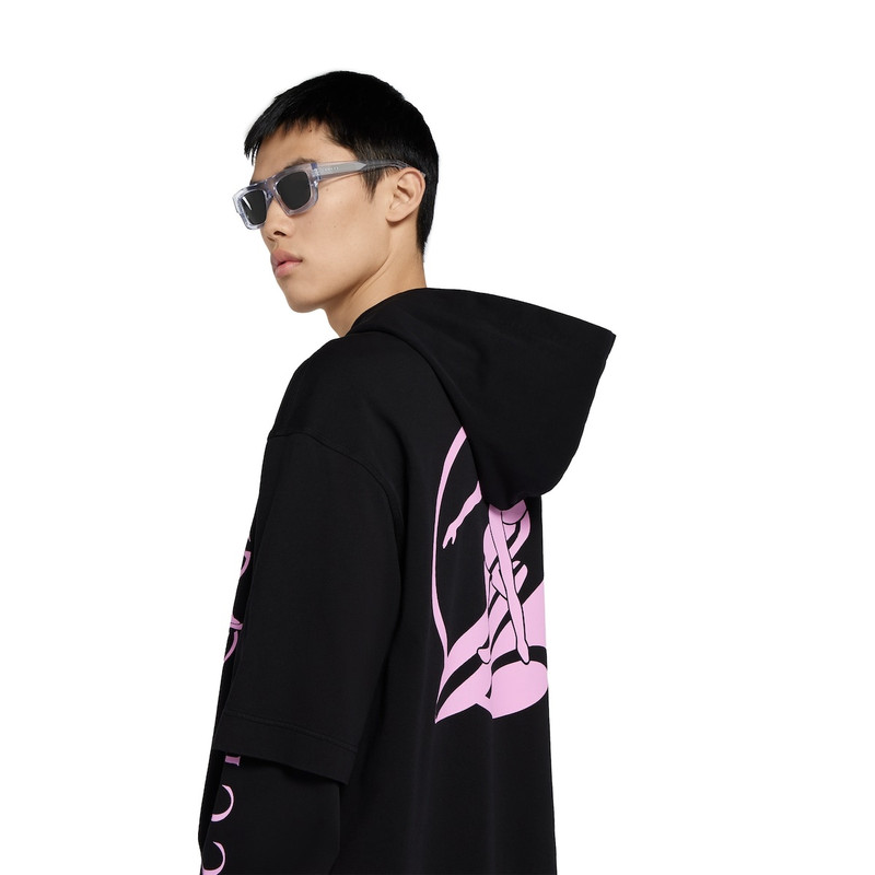 Printed cotton jersey long-sleeve T-shirt 6