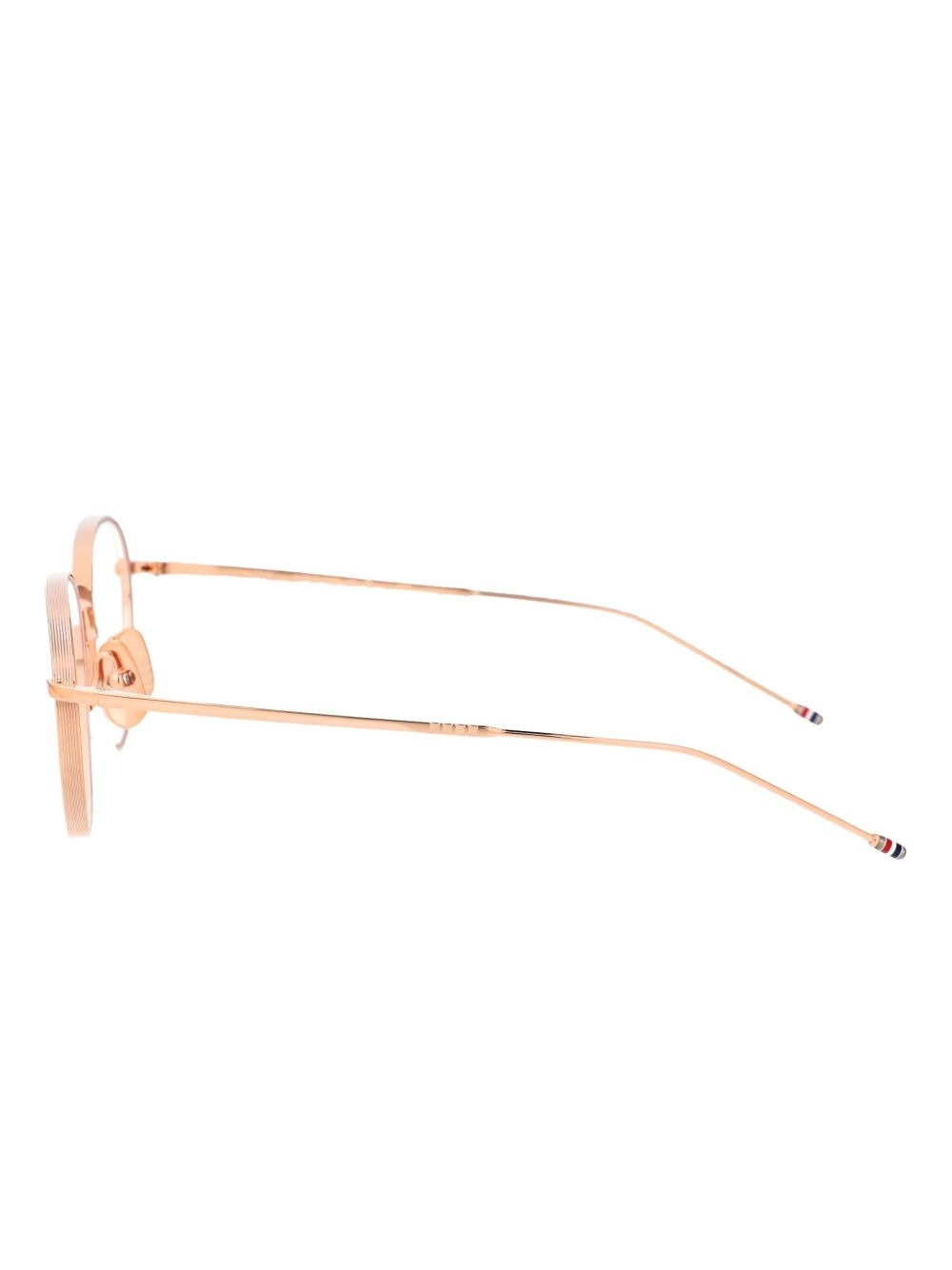 round-frame titanium glasses - 2