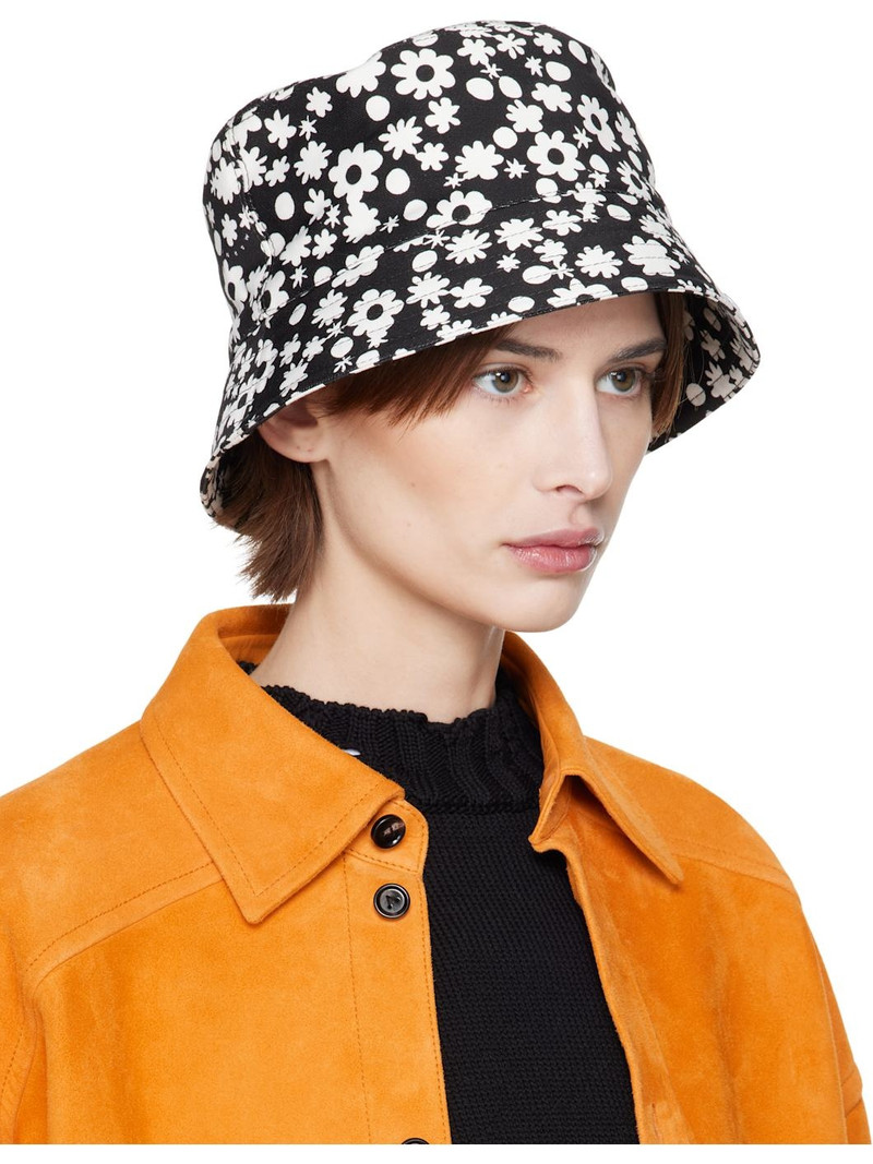 Marni Black & White Pop Fields Bucket Hat outlook