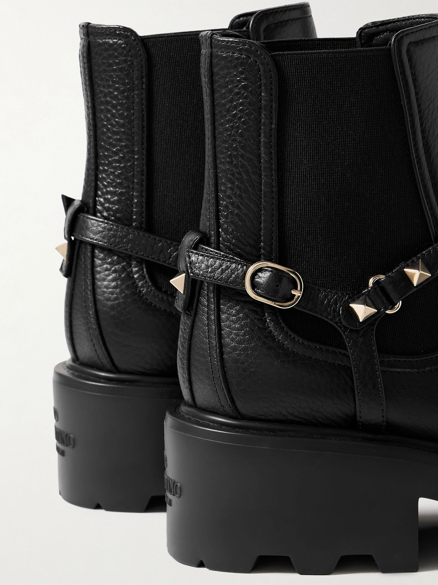 Beatle Rockstud 55 leather Chelsea boots Black - 4