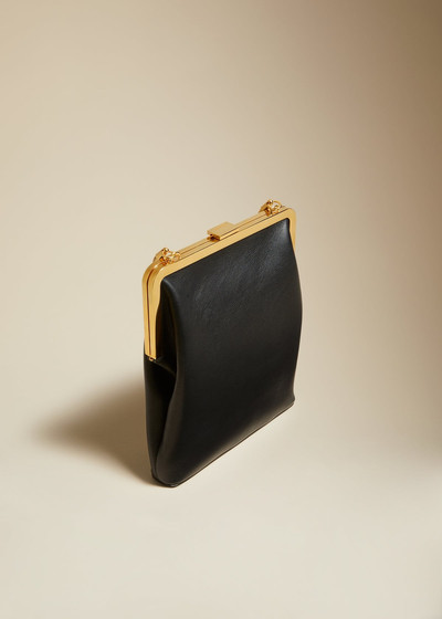 KHAITE The Lilith Evening Bag in Black Leather outlook