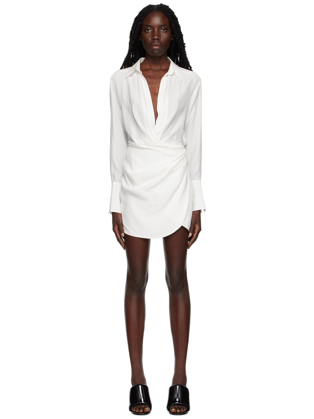 White Naha Mini Dress - 1