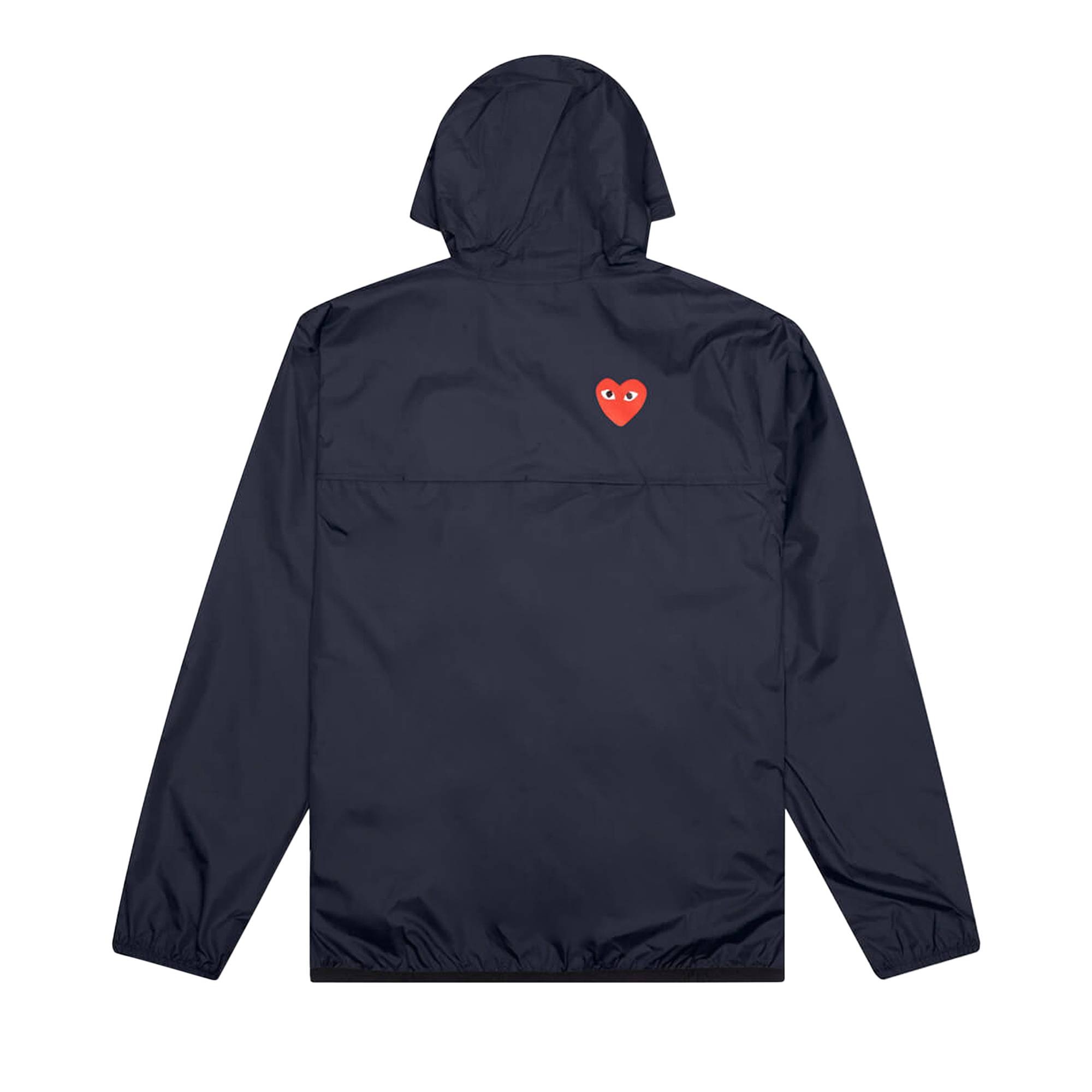 Comme des Garçons PLAY x K Way Full Zip Jacket 'Navy' - 2