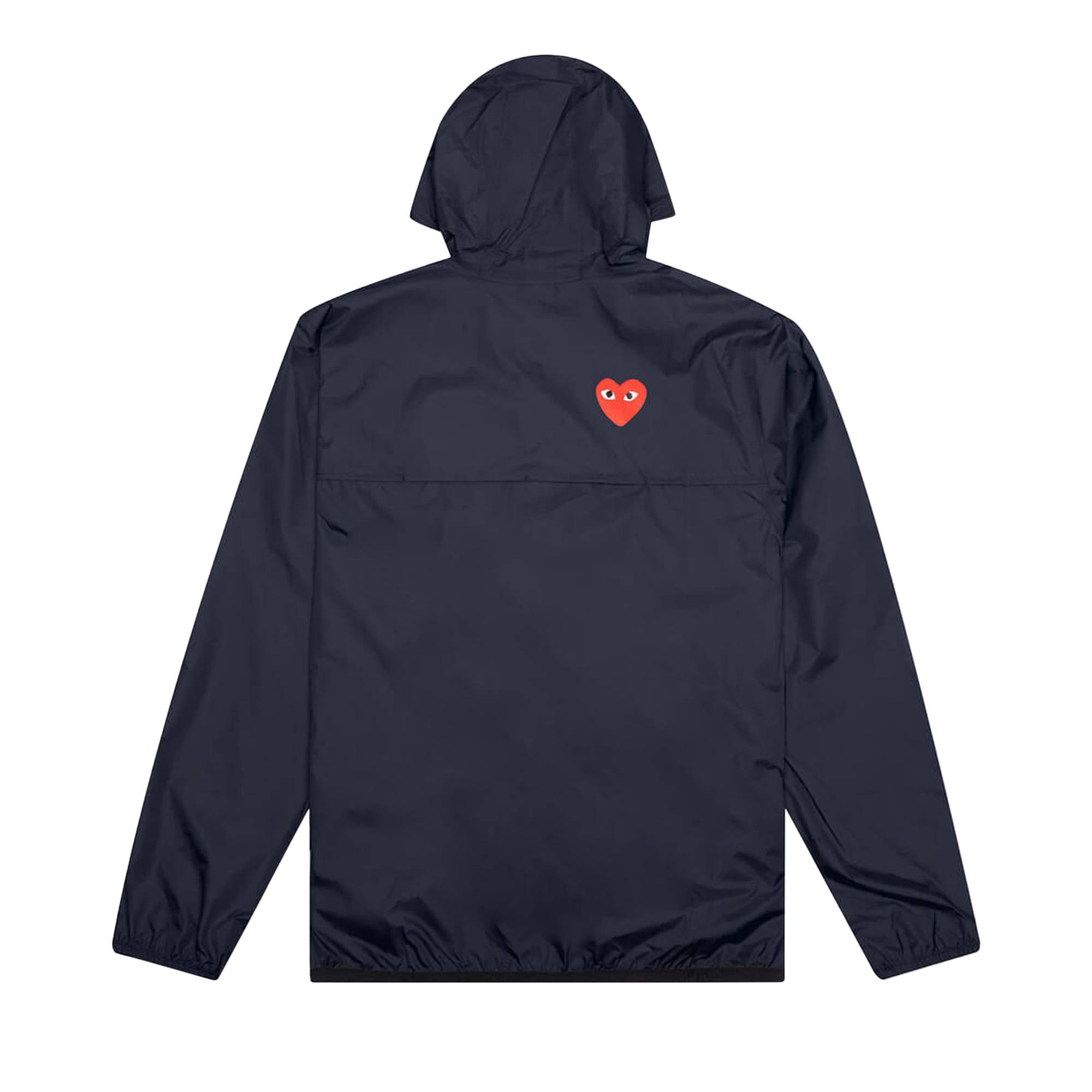 Comme des Garçons PLAY x K Way Full Zip Jacket 'Navy' - 2