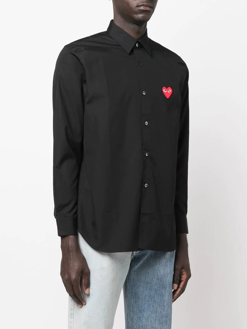 embroidered-logo detail shirt - 3
