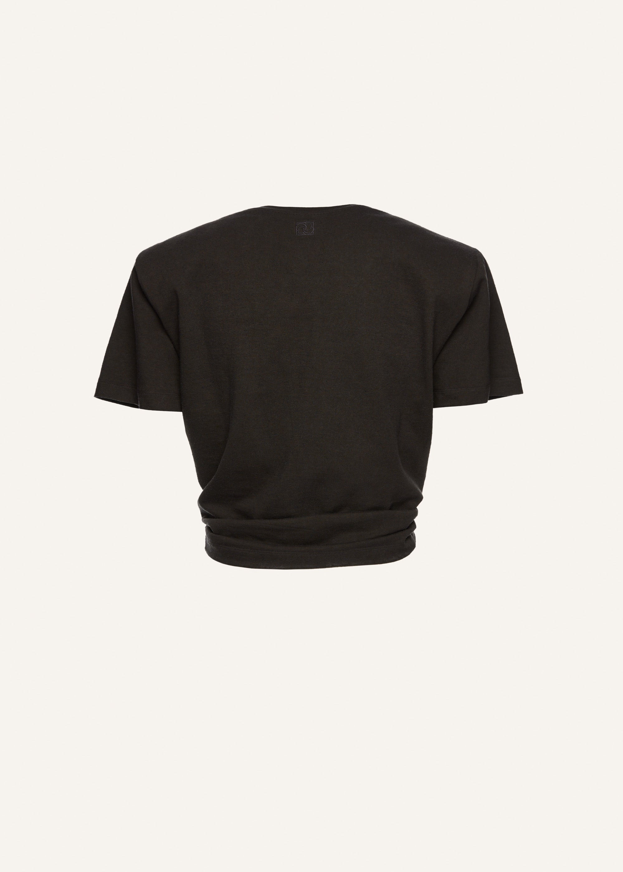 Knotted t-shirt in grey - 2