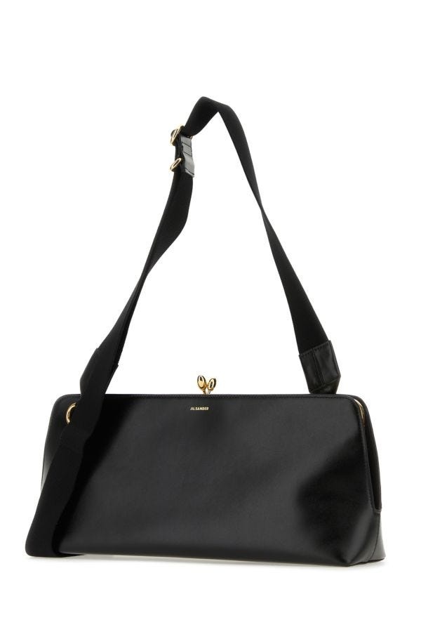 Black leather Goji crossbody bag - 2