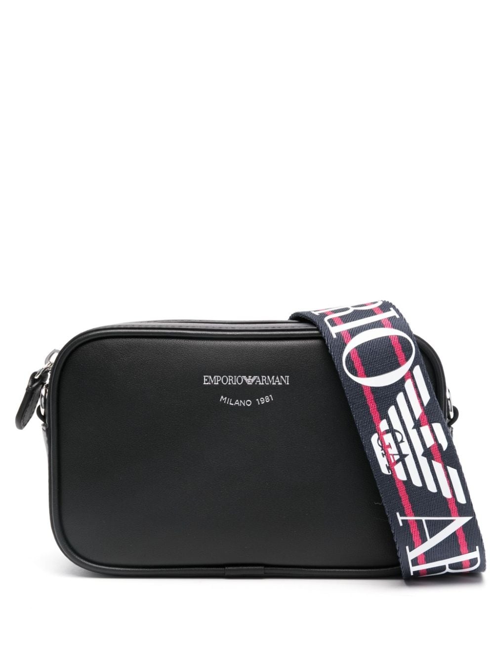 logo-debossed crossbody bag - 1