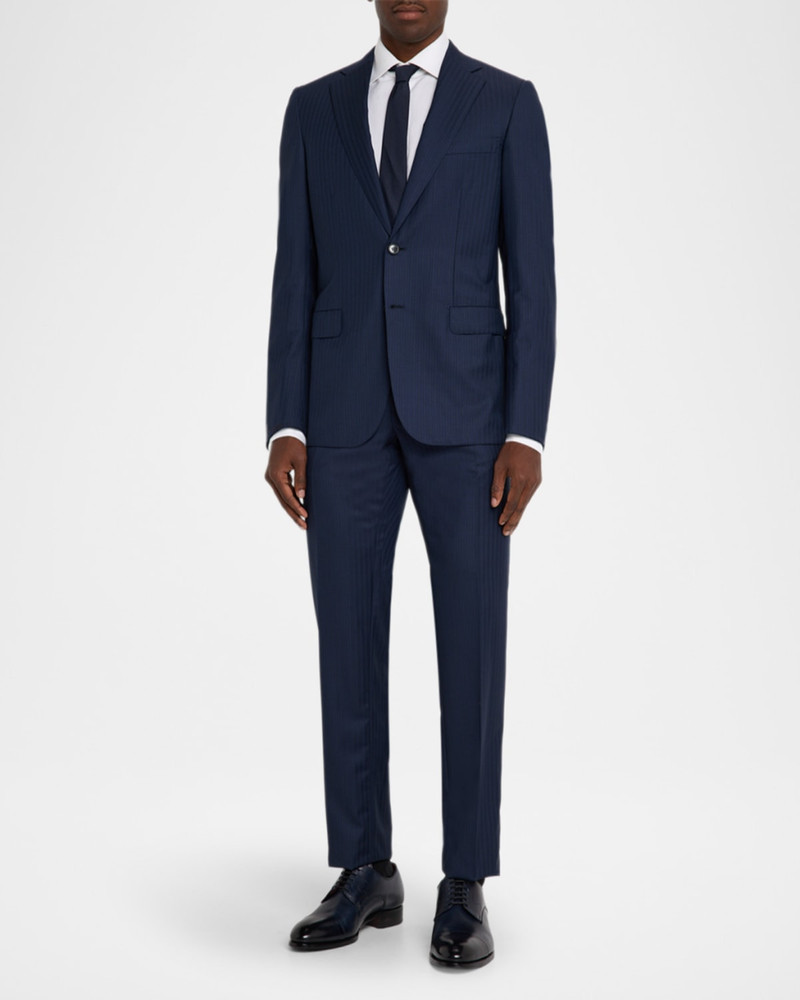 Brioni Men's Tonal Striped Wool Two-Piece Suit outlook