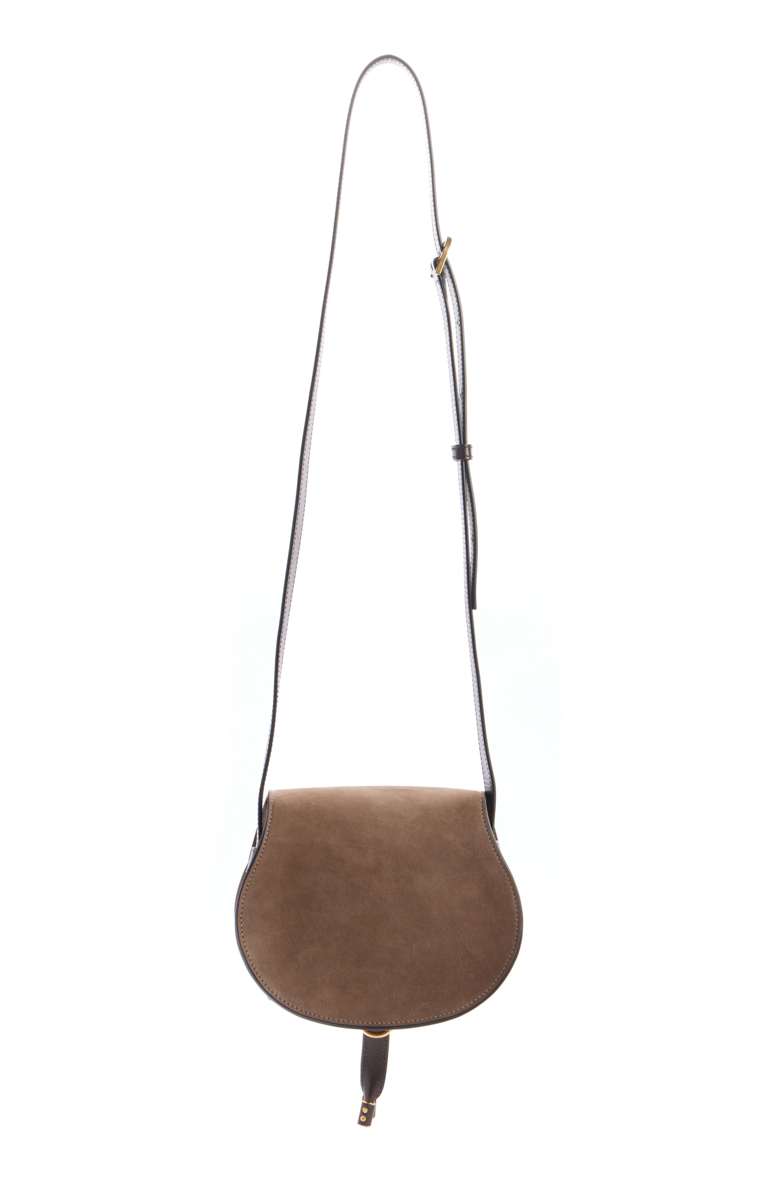 Chloé Small Marcie Leather Crossbody Bag in Flannel Grey at Nordstrom - 4