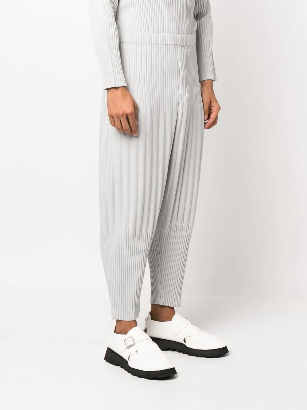 pleated tapered trousers - 3