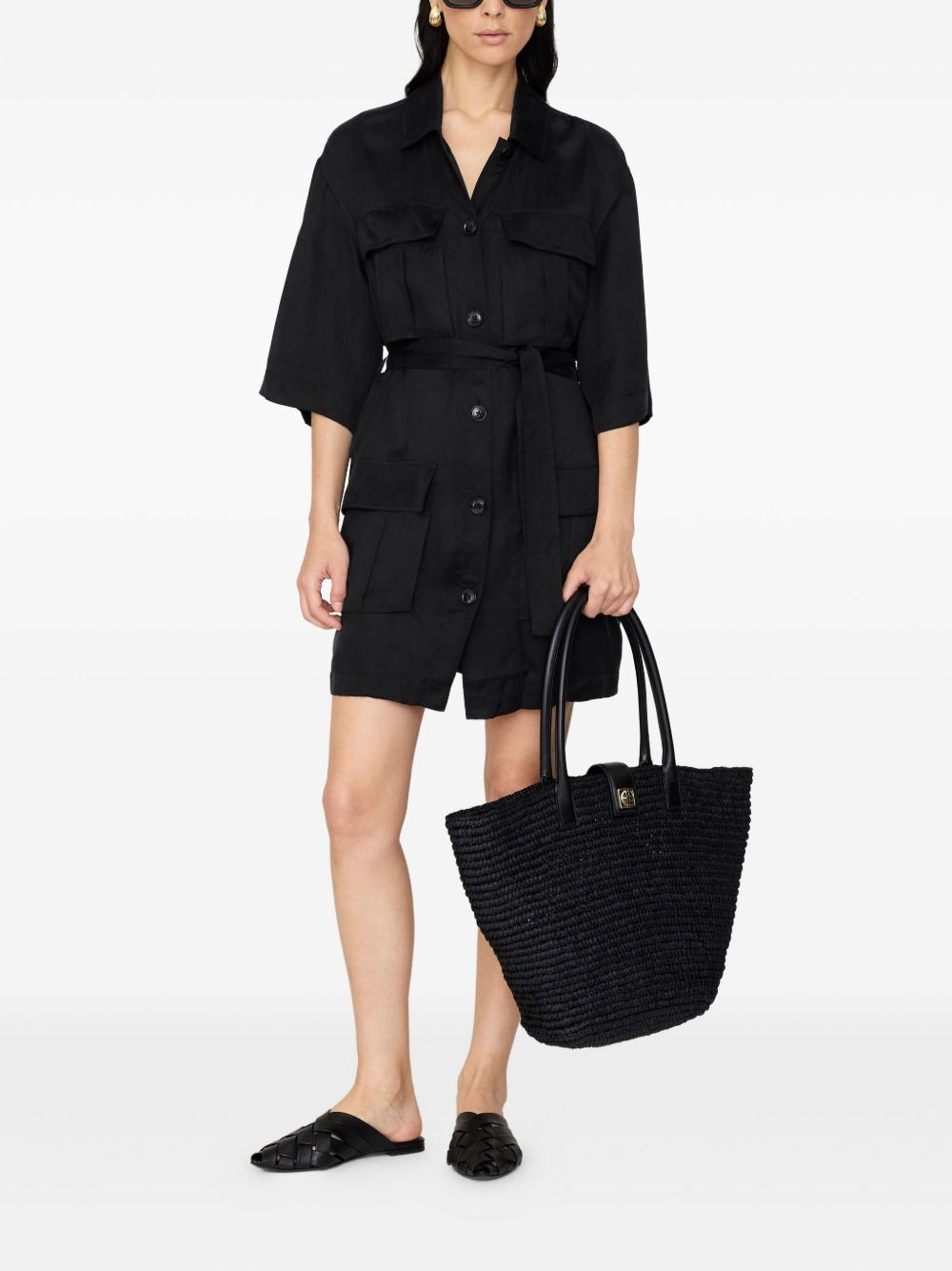 Geri belted cargo-pocket dress - 2