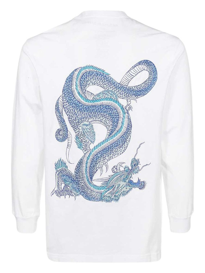 MAHARISHI dragon-embroidered long-sleeve T-shirt outlook