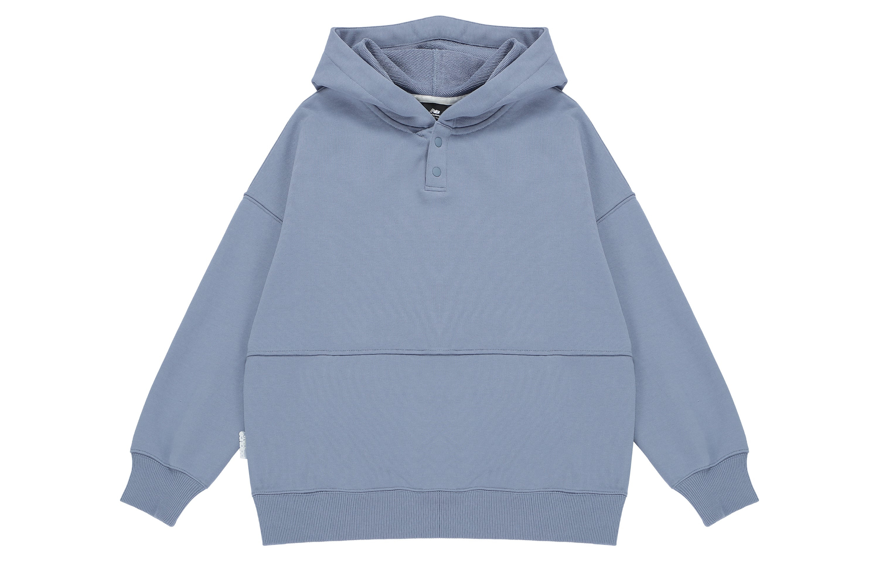 (WMNS) New Balance Classic Lifestyle Plain Hoodie 'Blue' AWT23322-AGY - 2