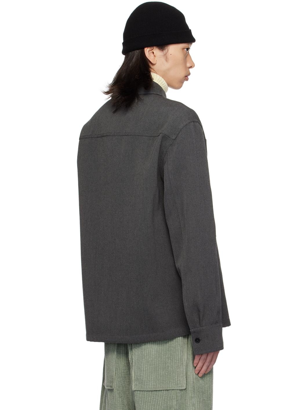 Gray Virgin Wool Shirt - 3