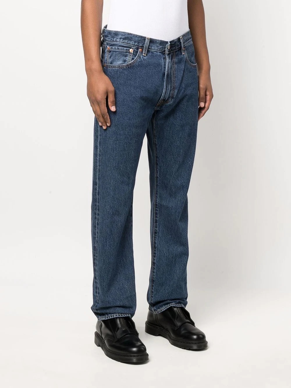 low-rise straight-leg jeans - 3