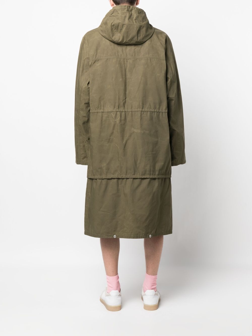 waxed hooded parka - 4