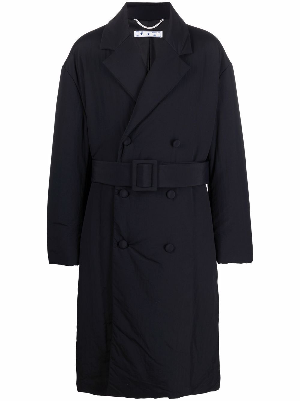 belted trench coat - 1