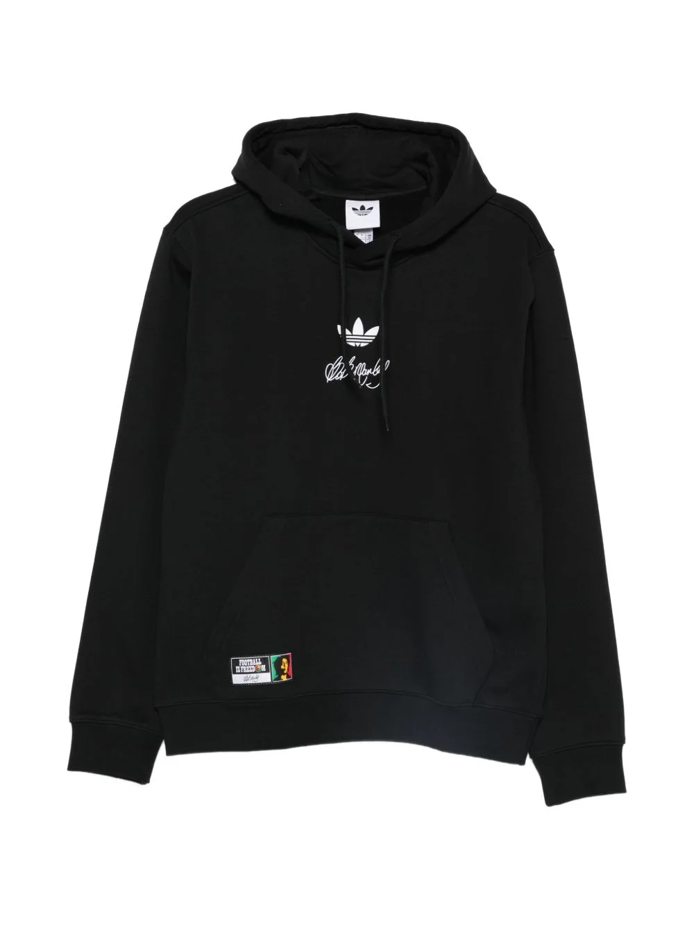 hooded logo detail hoodie - 1