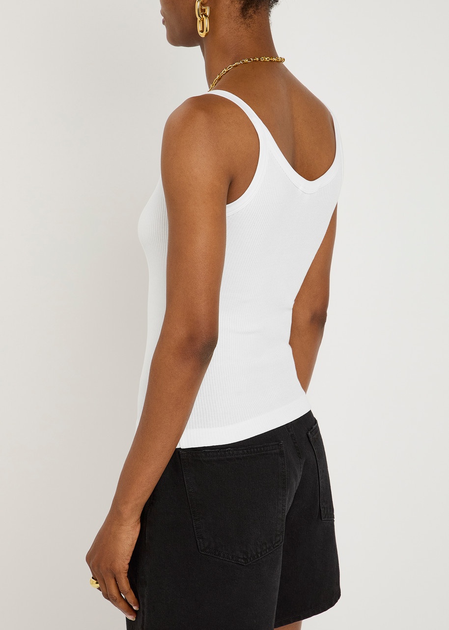 Agolde Jordan Ribbed Cotton-blend Tank - 3